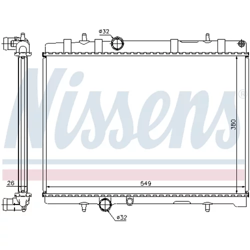 Chladič motora 63605A /NISSENS/ - obr. 5
