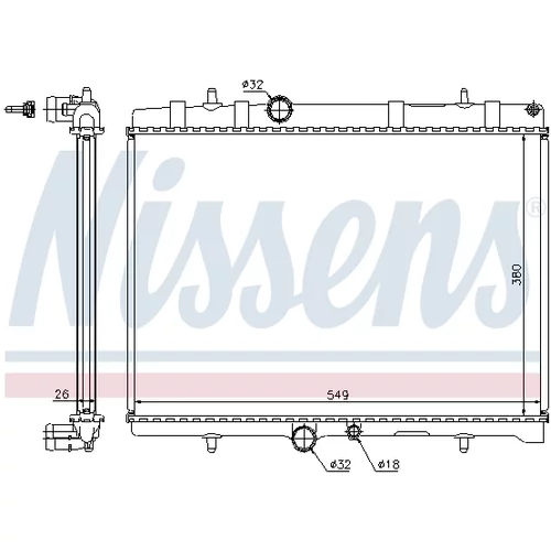 Chladič motora 63689A /NISSENS/ - obr. 5