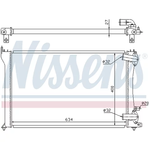 Chladič motora 63701 /NISSENS/ - obr. 4