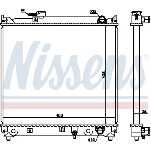 Chladič motora 64155 /NISSENS/ - obr. 5