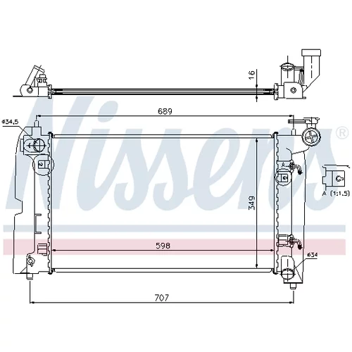 Chladič motora 646321 /NISSENS/ - obr. 5