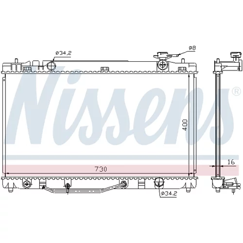 Chladič motora 646808 /NISSENS/ - obr. 5