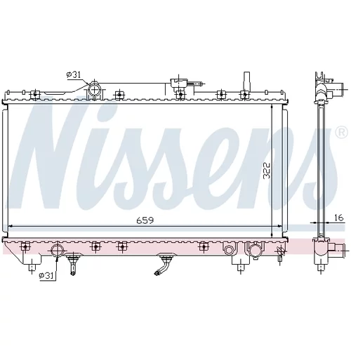 Chladič motora 64806 /NISSENS/ - obr. 5
