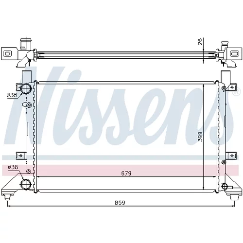 Chladič motora 65231A /NISSENS/ - obr. 4