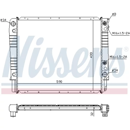 Chladič motora 65530A /NISSENS/ - obr. 4