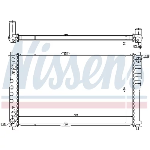 Chladič motora 66618 /NISSENS/ - obr. 4