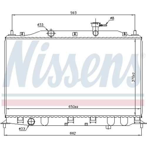Chladič motora 67509 /NISSENS/ - obr. 4