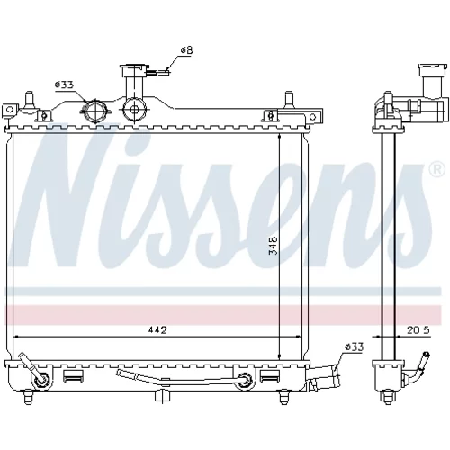 Chladič motora 67547 /NISSENS/ - obr. 5