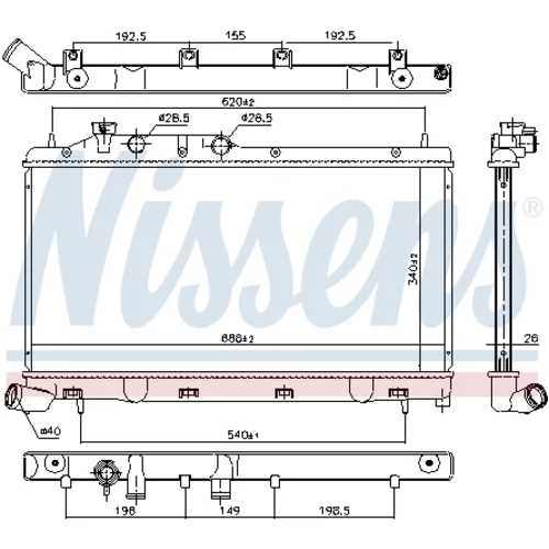 Chladič motora 67737 /NISSENS/ - obr. 4