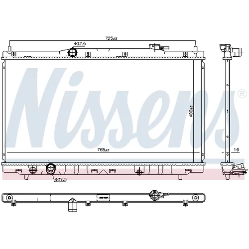 Chladič motora 681375 /NISSENS/ - obr. 4