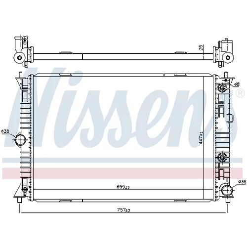 Chladič motora 68541 /NISSENS/ - obr. 4