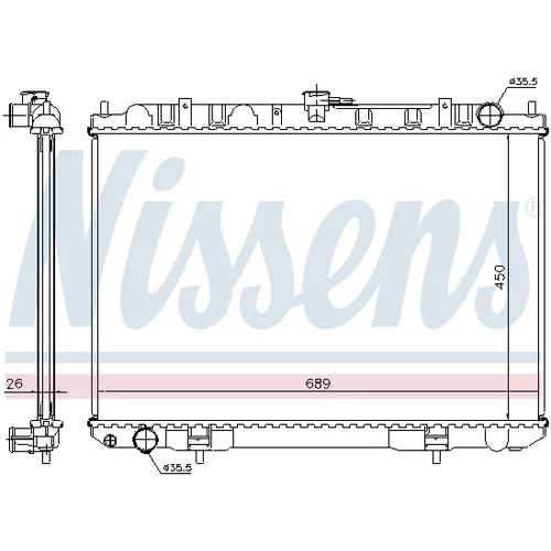 Chladič motora 68703A /NISSENS/ - obr. 6