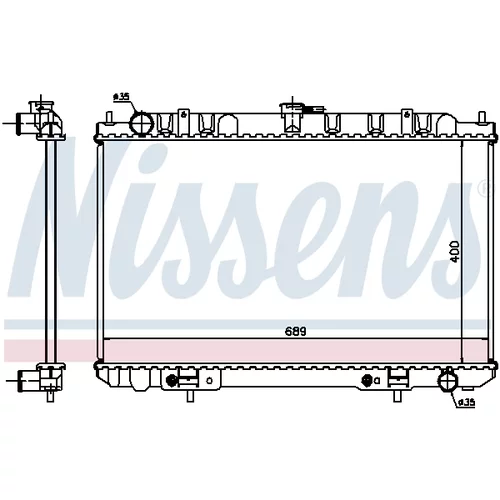Chladič motora 68713 /NISSENS/ - obr. 6
