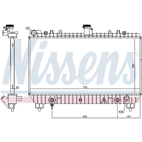 Chladič motora 69097 /NISSENS/ - obr. 4