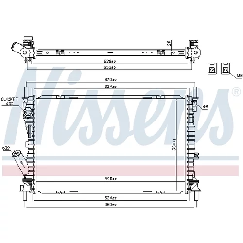 Chladič motora 69223 /NISSENS/ - obr. 4
