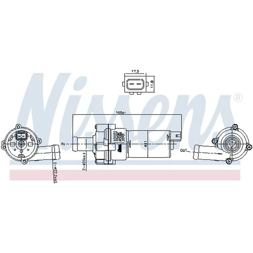 Vodné čerpadlo, chladenie motora 831052 /NISSENS/ - obr. 5