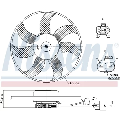 Ventilátor chladenia motora 850021 /NISSENS/ - obr. 6