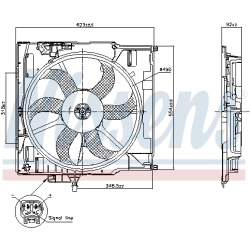 Ventilátor chladenia motora 850079 /NISSENS/ - obr. 4