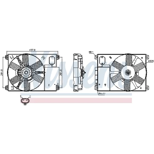 Ventilátor chladenia motora 85020 /NISSENS/ - obr. 5