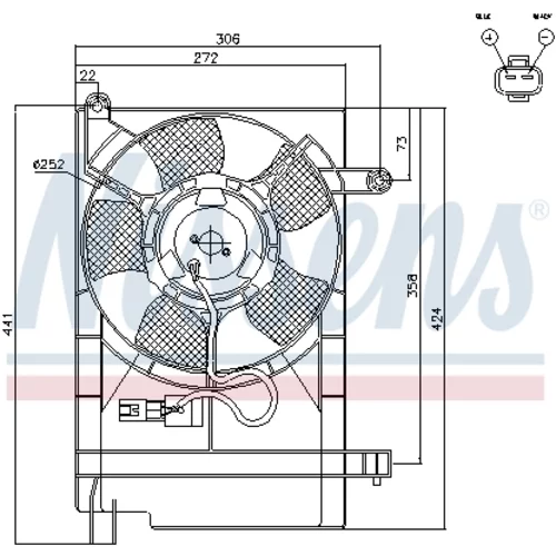 Ventilátor chladenia motora 85062 /NISSENS/ - obr. 5