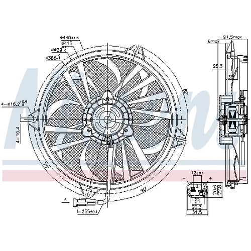 Ventilátor chladenia motora 85674 /NISSENS/ - obr. 5