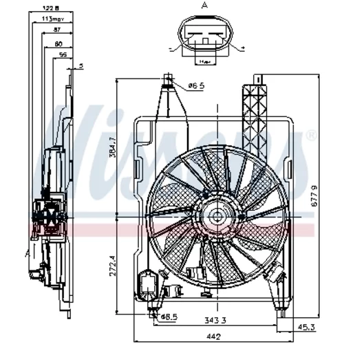 Ventilátor chladenia motora 85706 /NISSENS/ - obr. 5