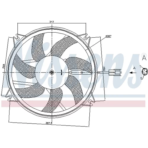 Ventilátor chladenia motora 85886 /NISSENS/ - obr. 5