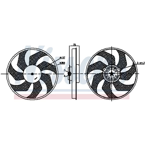 Ventilátor chladenia motora 85956 /NISSENS/ - obr. 5