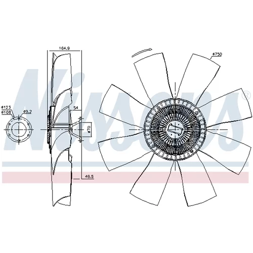Spojka ventilátora chladenia 86026 /NISSENS/ - obr. 4