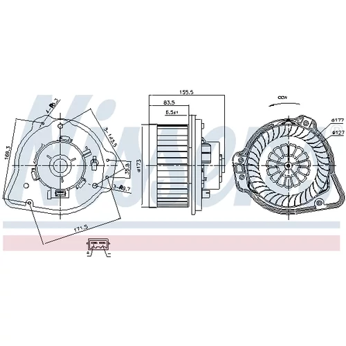 Vnútorný ventilátor 87020 /NISSENS/ - obr. 5