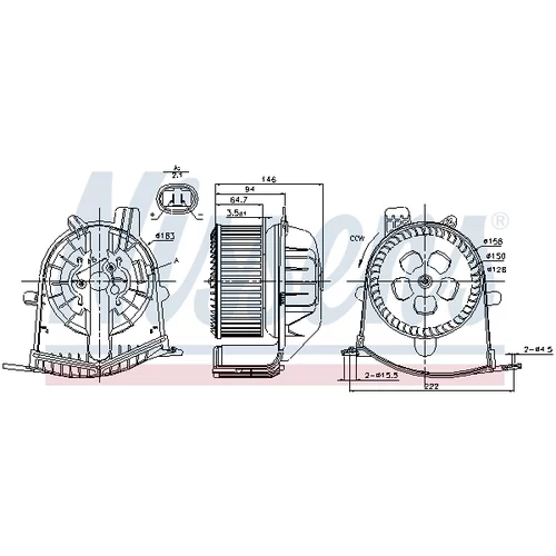 Vnútorný ventilátor 87038 /NISSENS/ - obr. 4