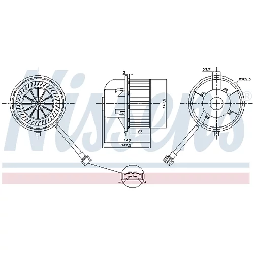 Vnútorný ventilátor 87155 /NISSENS/ - obr. 4