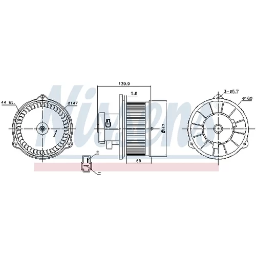 Vnútorný ventilátor 87160 /NISSENS/ - obr. 5