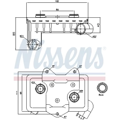 Chladič motorového oleja 90597 /NISSENS/ - obr. 5