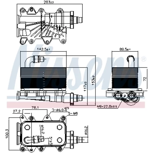 Chladič oleja automatickej prevodovky 90673 /NISSENS/ - obr. 6