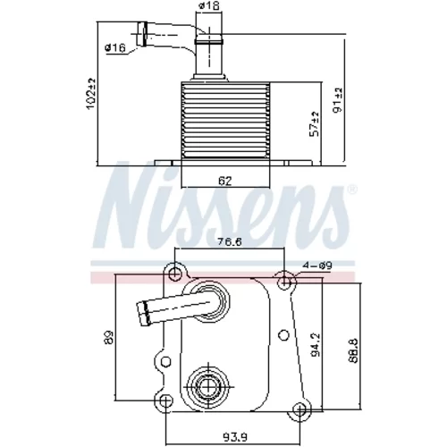 Chladič motorového oleja 90776 /NISSENS/ - obr. 4