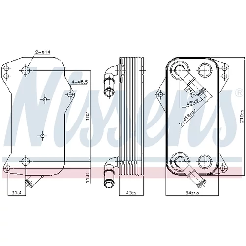 Chladič oleja automatickej prevodovky 91156 /NISSENS/ - obr. 4