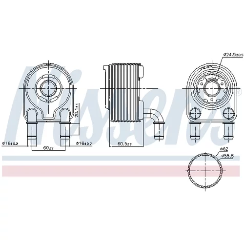 Chladič motorového oleja 91249 /NISSENS/ - obr. 4
