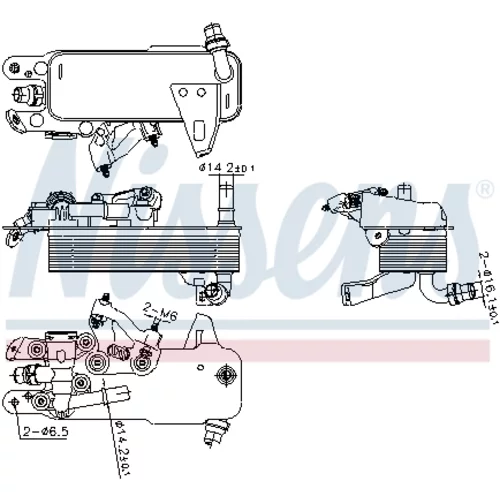 Chladič oleja automatickej prevodovky 91480 /NISSENS/ - obr. 3