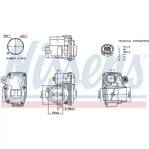 Hrdlo škrtiacej klapky 955095 /NISSENS/ - obr. 5