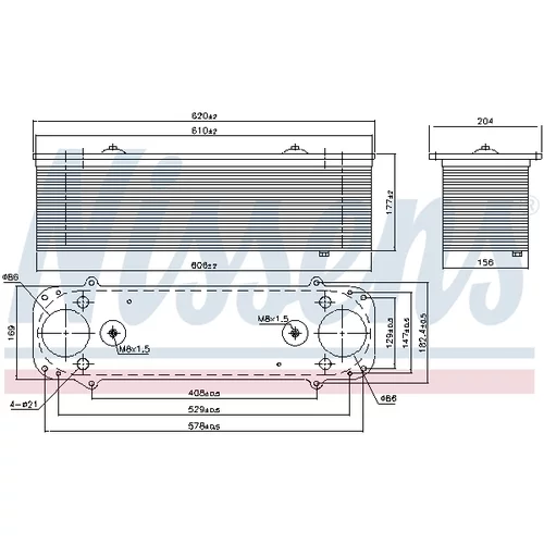 Chladič plniaceho vzduchu 961550 /NISSENS/ - obr. 5
