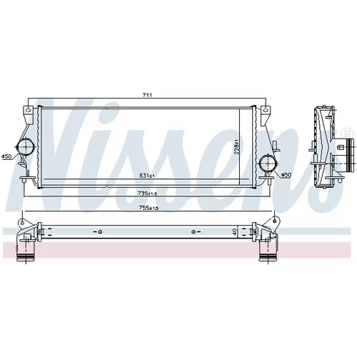 Chladič plniaceho vzduchu 96225 /NISSENS/ - obr. 4