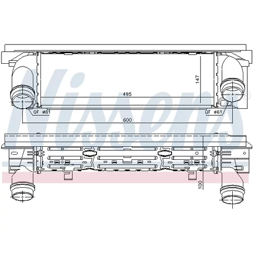 Chladič plniaceho vzduchu 96344 /NISSENS/ - obr. 5