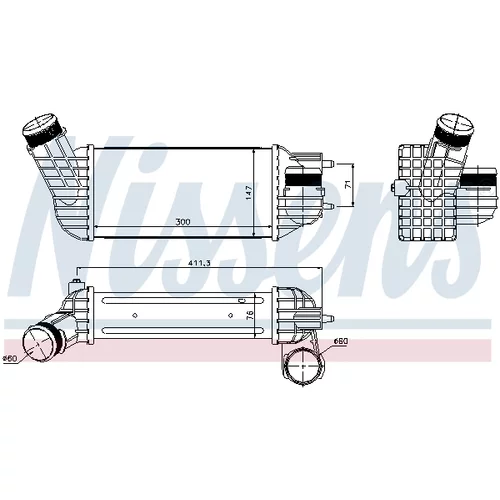Chladič plniaceho vzduchu 96512 /NISSENS/ - obr. 5