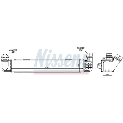 Chladič plniaceho vzduchu 96546 /NISSENS/ - obr. 4