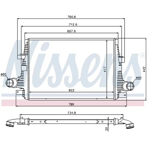 Chladič plniaceho vzduchu 96644 /NISSENS/ - obr. 4