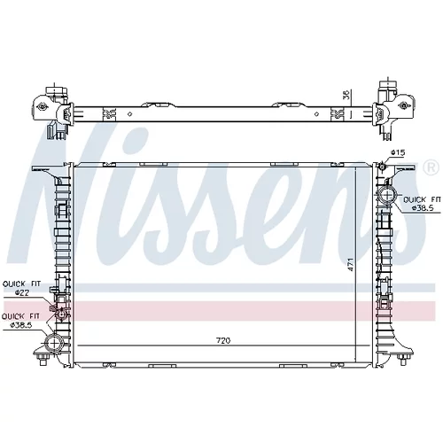 Chladič motora 60359 /NISSENS/ - obr. 4