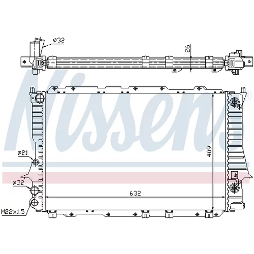 Chladič motora 60477 /NISSENS/ - obr. 4
