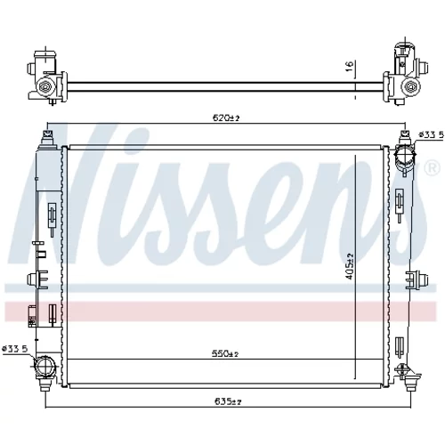 Chladič motora 606528 /NISSENS/ - obr. 4