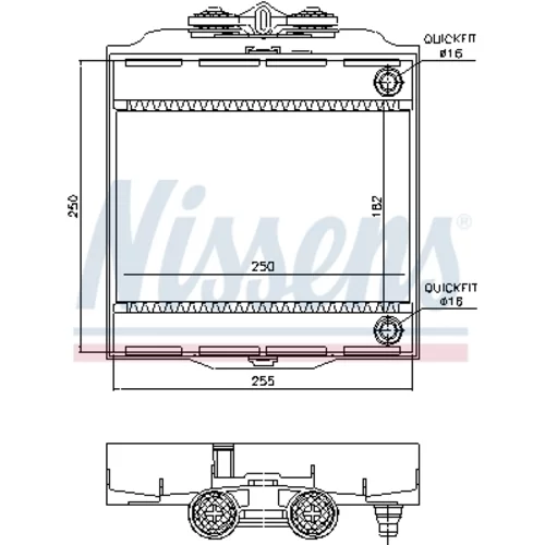 Chladič motora 60874 /NISSENS/ - obr. 5